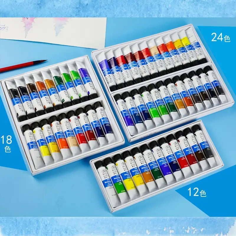 Windsor Newton watercolor paint 24 color tubular pigment acrylic pigment oil paint painter special watercolor suit