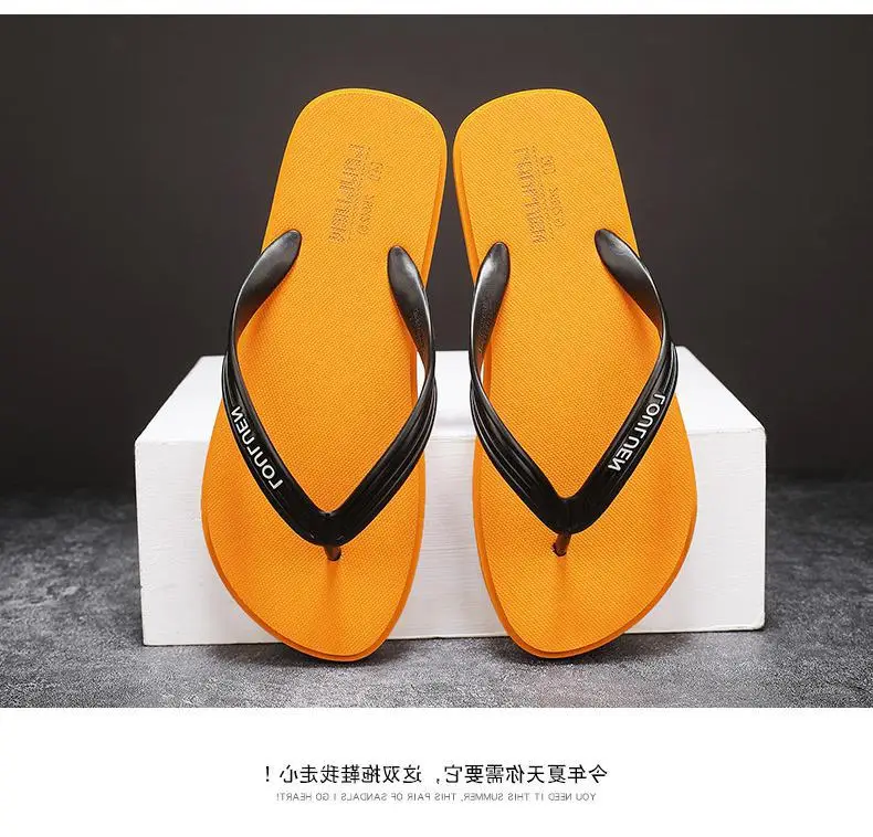 Men's Black Korean Style Clip-Flip-Flops Summer — feature 11