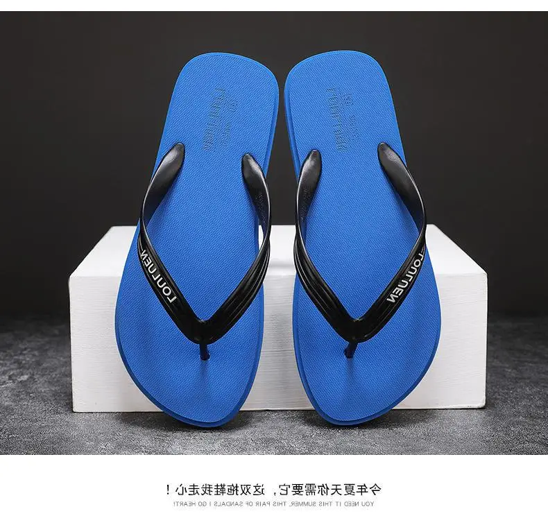 Men's Black Korean Style Clip-Flip-Flops Summer — feature 12