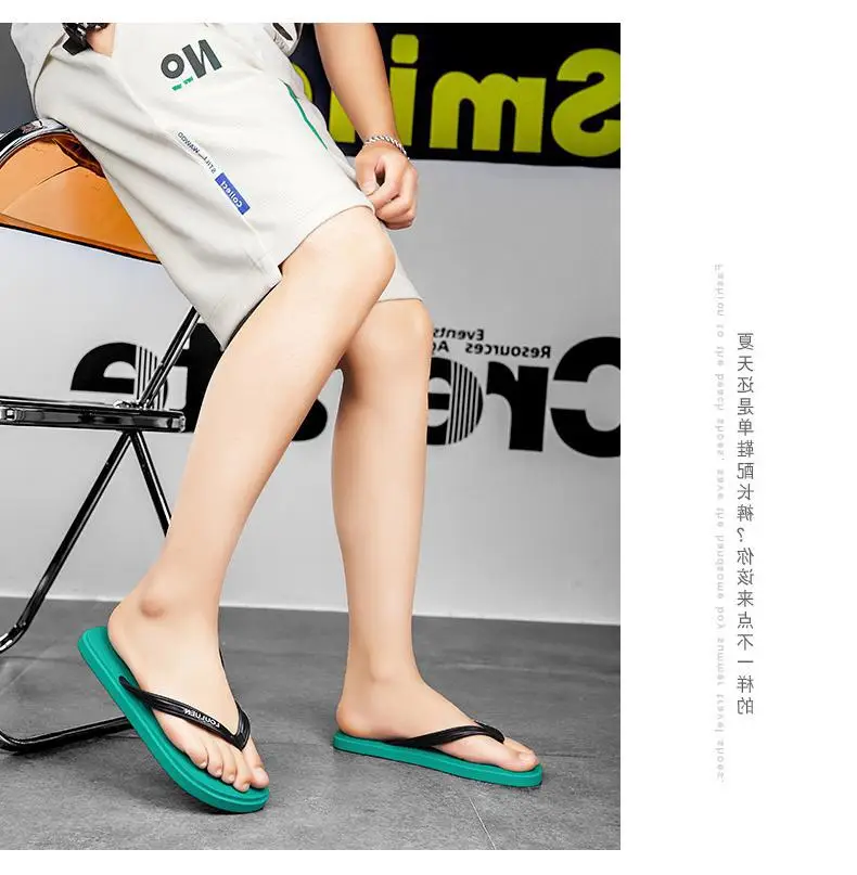 Men's Black Korean Style Clip-Flip-Flops Summer — feature 21