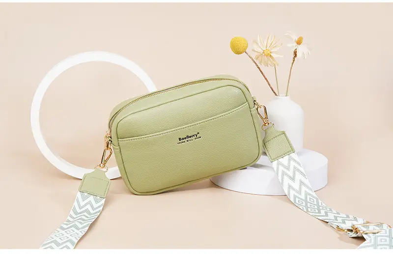 New Women's Crossbody Bag Large Capacity Beige — feature 12
