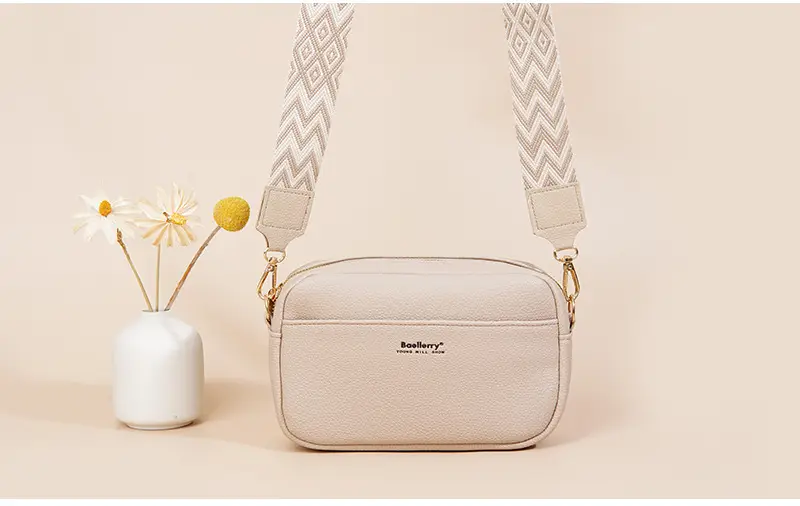 New Women's Crossbody Bag Large Capacity Beige — feature 14
