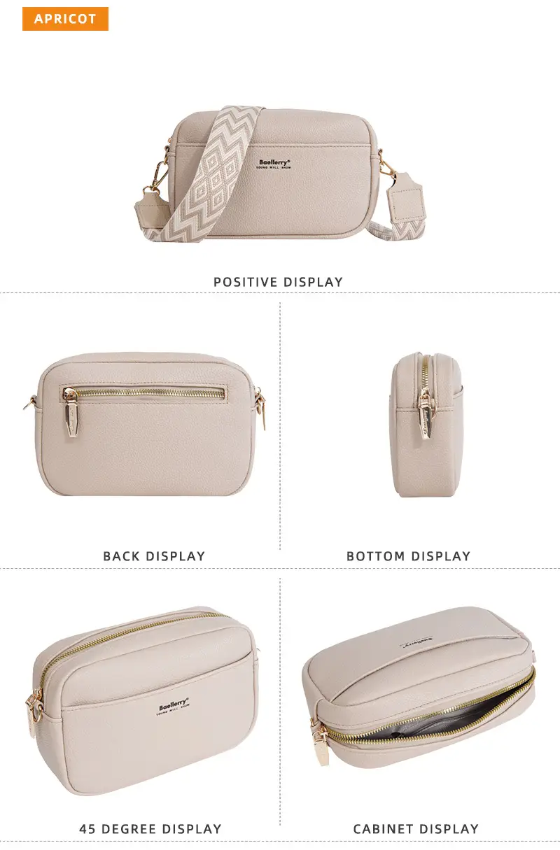 New Women's Crossbody Bag Large Capacity Beige — feature 16