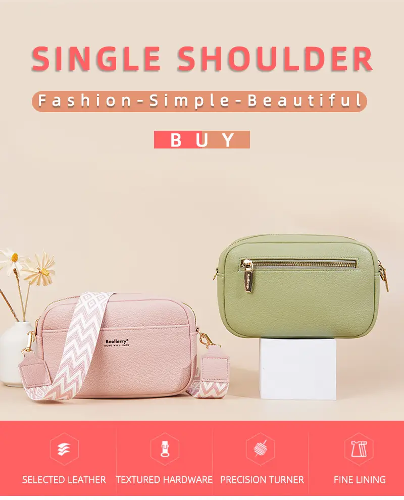 New Women's Crossbody Bag Large Capacity Beige — feature 2