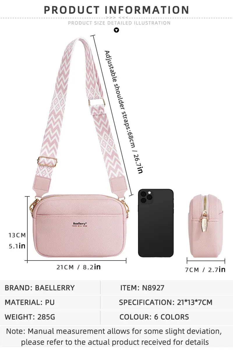 New Women's Crossbody Bag Large Capacity Beige — feature 5