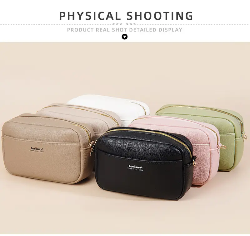 New Women's Crossbody Bag Large Capacity Beige — feature 7