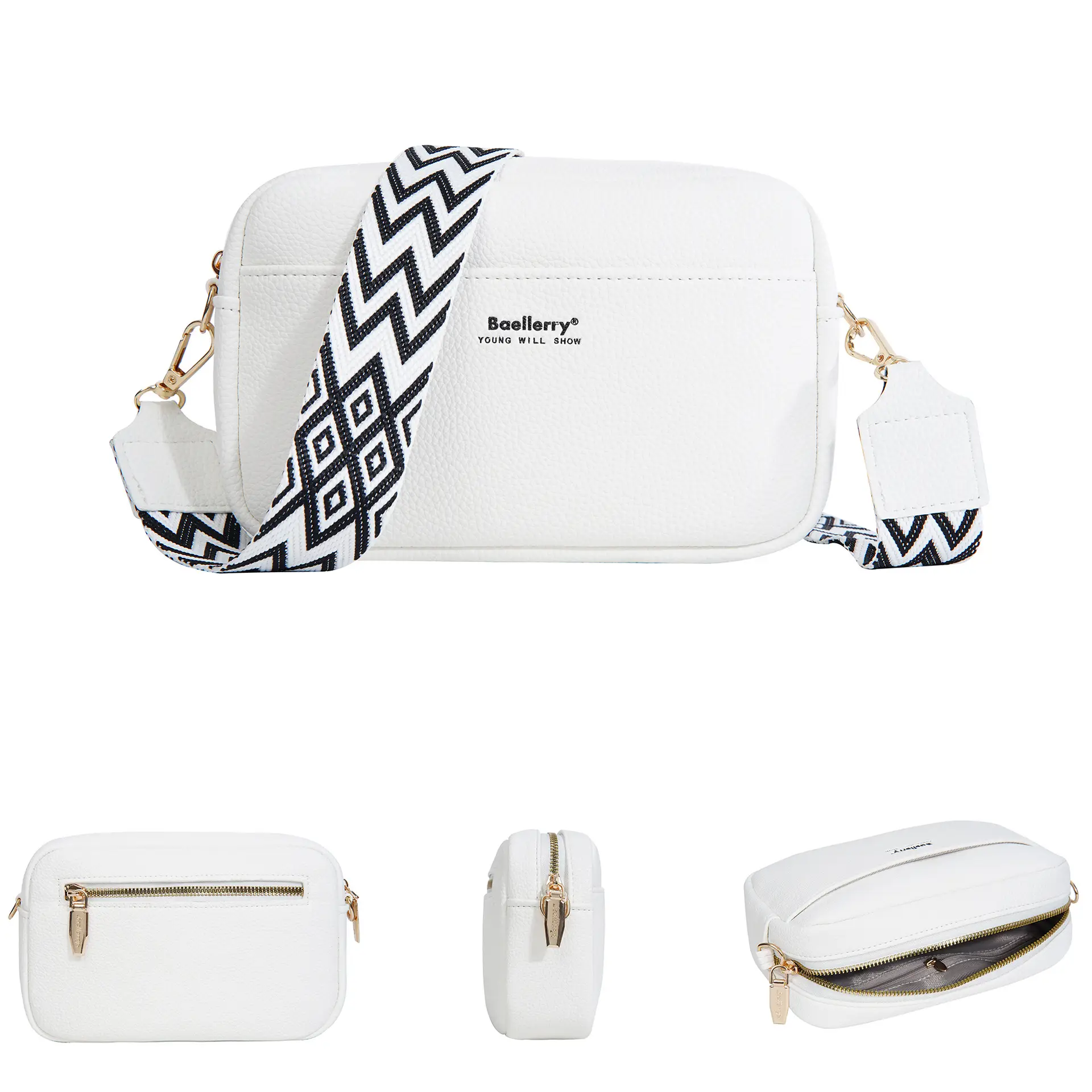New Women's Crossbody Bag Large Capacity Beige