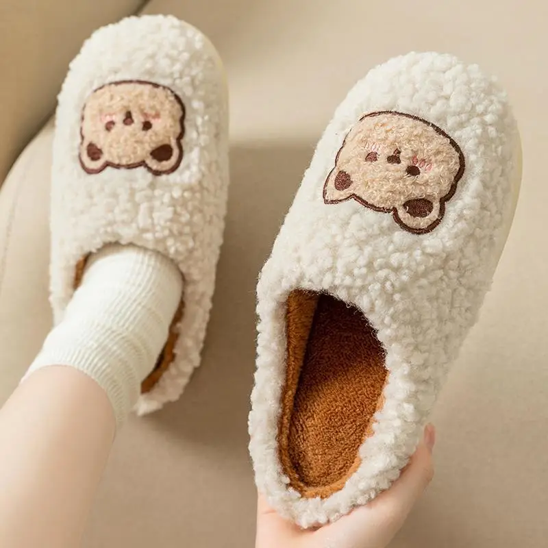 Cotton Slippers for Women Autumn and Winter 2026 New Style Indoor Home Thick-Soled Non-Slip Warm Outdoor Wear Popular Cotton Slippers for Women Winter - Image 7