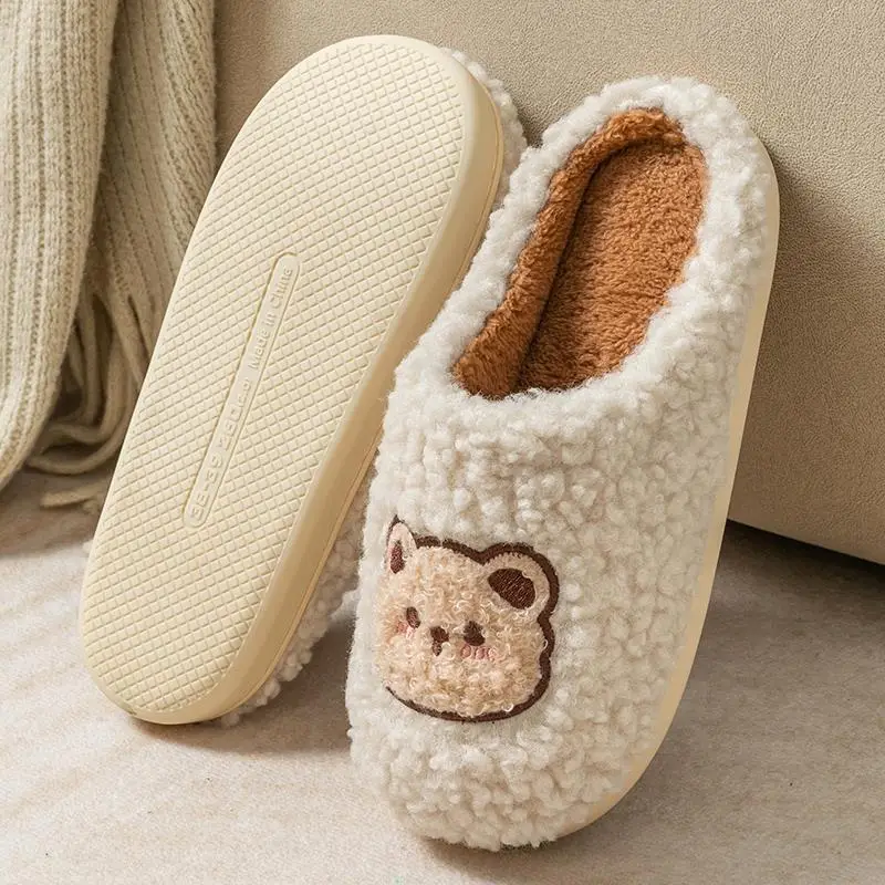 Cotton Slippers for Women Autumn and Winter 2026 New Style Indoor Home Thick-Soled Non-Slip Warm Outdoor Wear Popular Cotton Slippers for Women Winter - Image 9