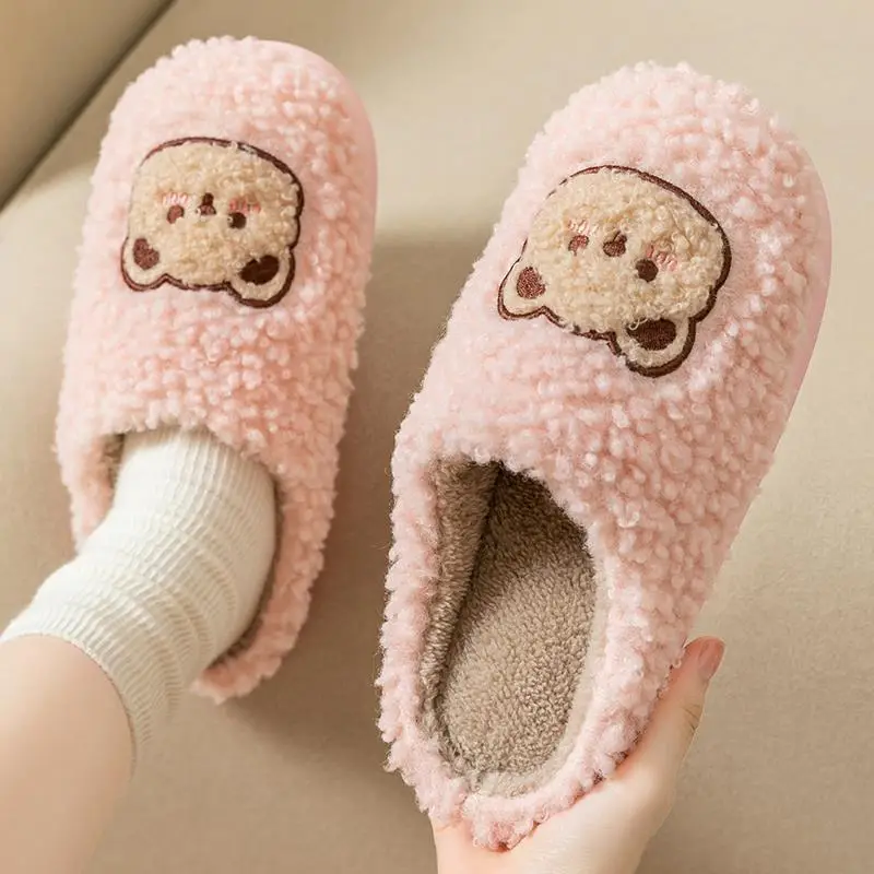 Cotton Slippers for Women Autumn and Winter 2026 New Style Indoor Home Thick-Soled Non-Slip Warm Outdoor Wear Popular Cotton Slippers for Women Winter - Image 2