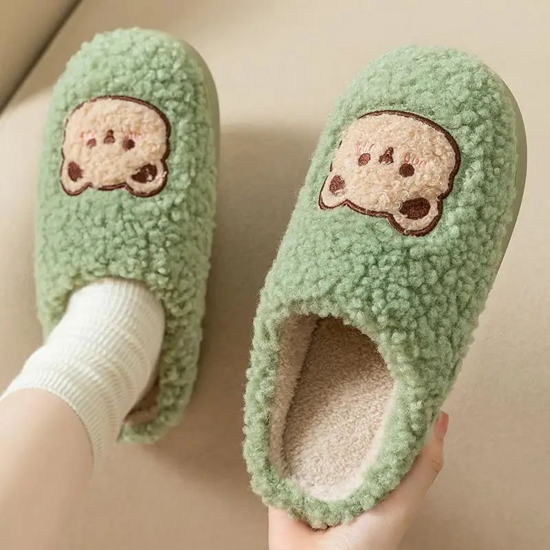 Cotton Slippers for Women Autumn and Winter 2026 New Style Indoor Home Thick-Soled Non-Slip Warm Outdoor Wear Popular Cotton Slippers for Women Winter - Image 3
