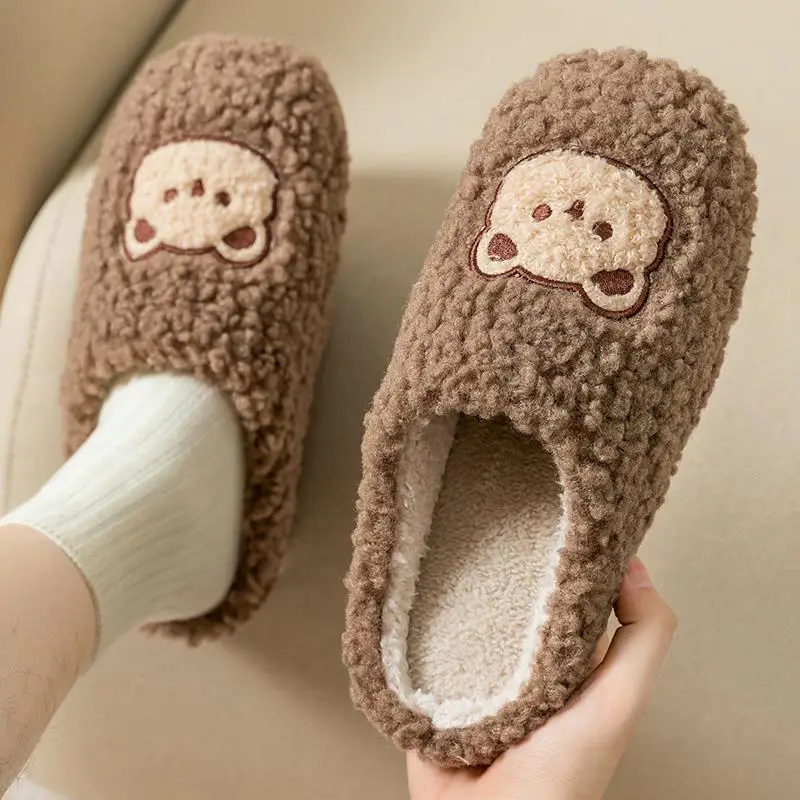 Cotton Slippers for Women Autumn and Winter 2026 New Style Indoor Home Thick-Soled Non-Slip Warm Outdoor Wear Popular Cotton Slippers for Women Winter - Image 4