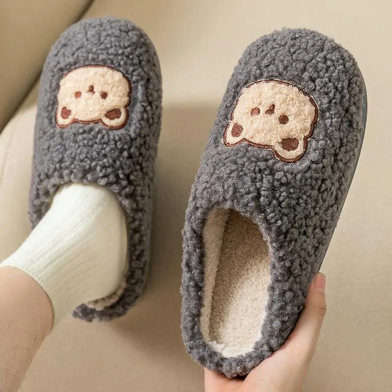 Cotton Slippers for Women Autumn and Winter 2026 New Style Indoor Home Thick-Soled Non-Slip Warm Outdoor Wear Popular Cotton Slippers for Women Winter - Image 5