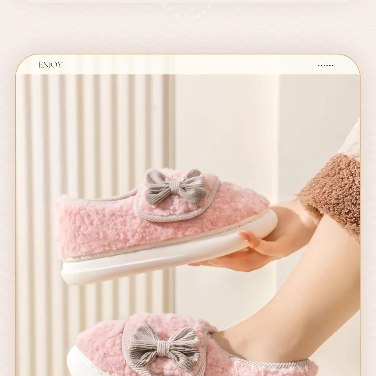Pregnant Women's Soft Cotton Moon Slippers Winter Warm Non-Slip — feature 13