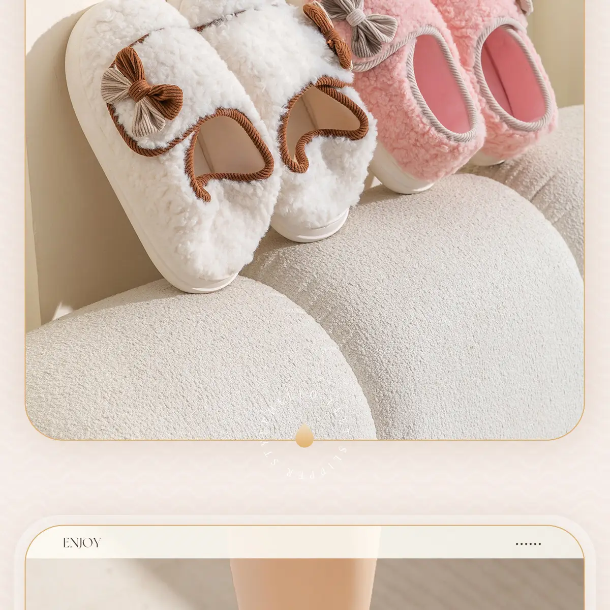Pregnant Women's Soft Cotton Moon Slippers Winter Warm Non-Slip — feature 15