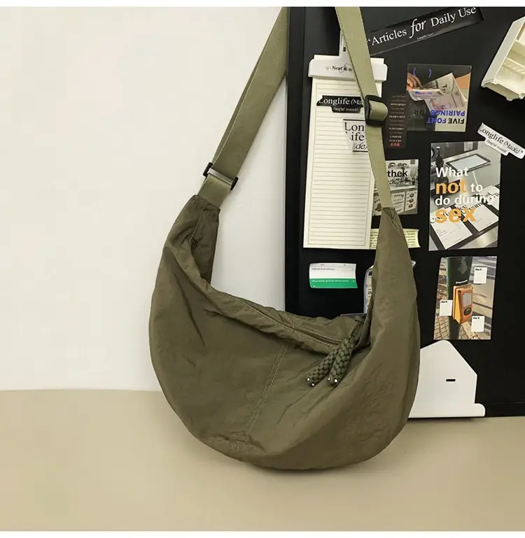 Cute Olive Nylon Crossbody Bag 2024 — feature 40