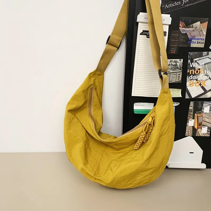 Cute Olive Nylon Crossbody Bag 2024 - Image 3