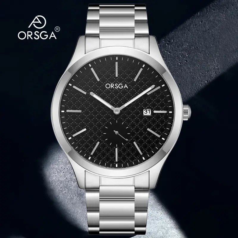 ORSGA Men's Stainless Steel Quartz Watch with Calendar - Image 13