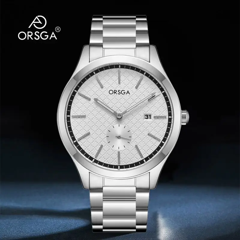 ORSGA Men's Stainless Steel Quartz Watch with Calendar - Image 14