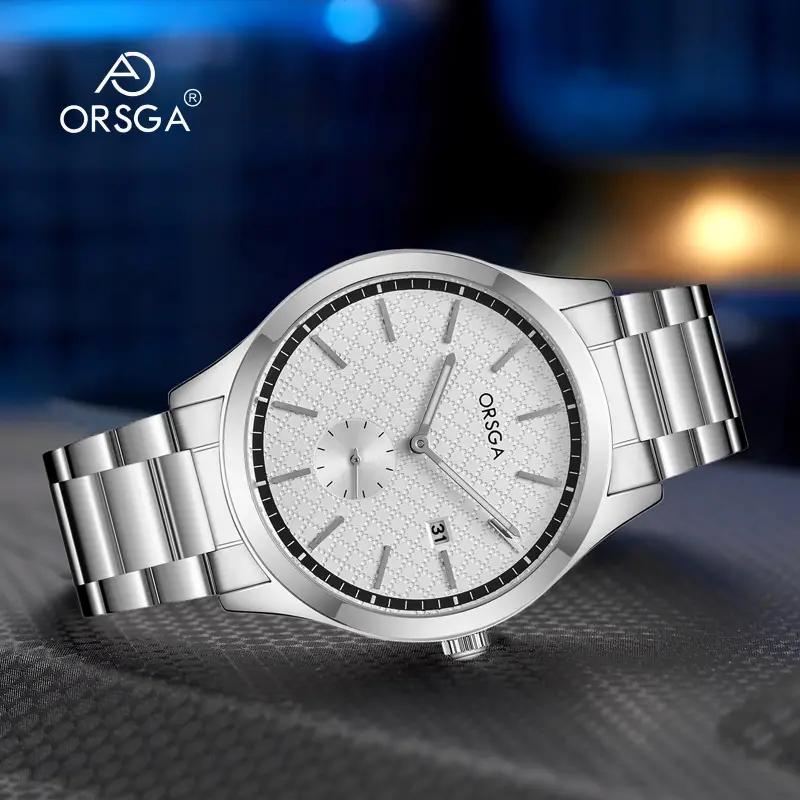 ORSGA Men's Stainless Steel Quartz Watch with Calendar - Image 16