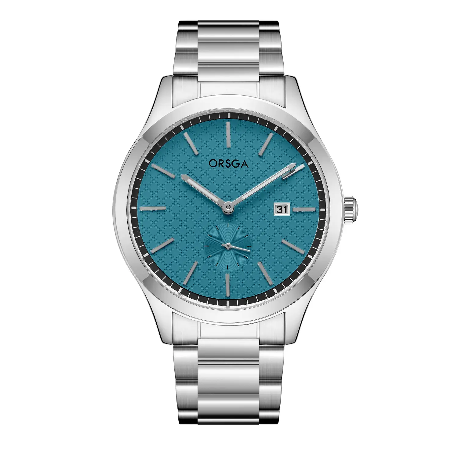 ORSGA Men's Stainless Steel Quartz Watch with Calendar - Image 5