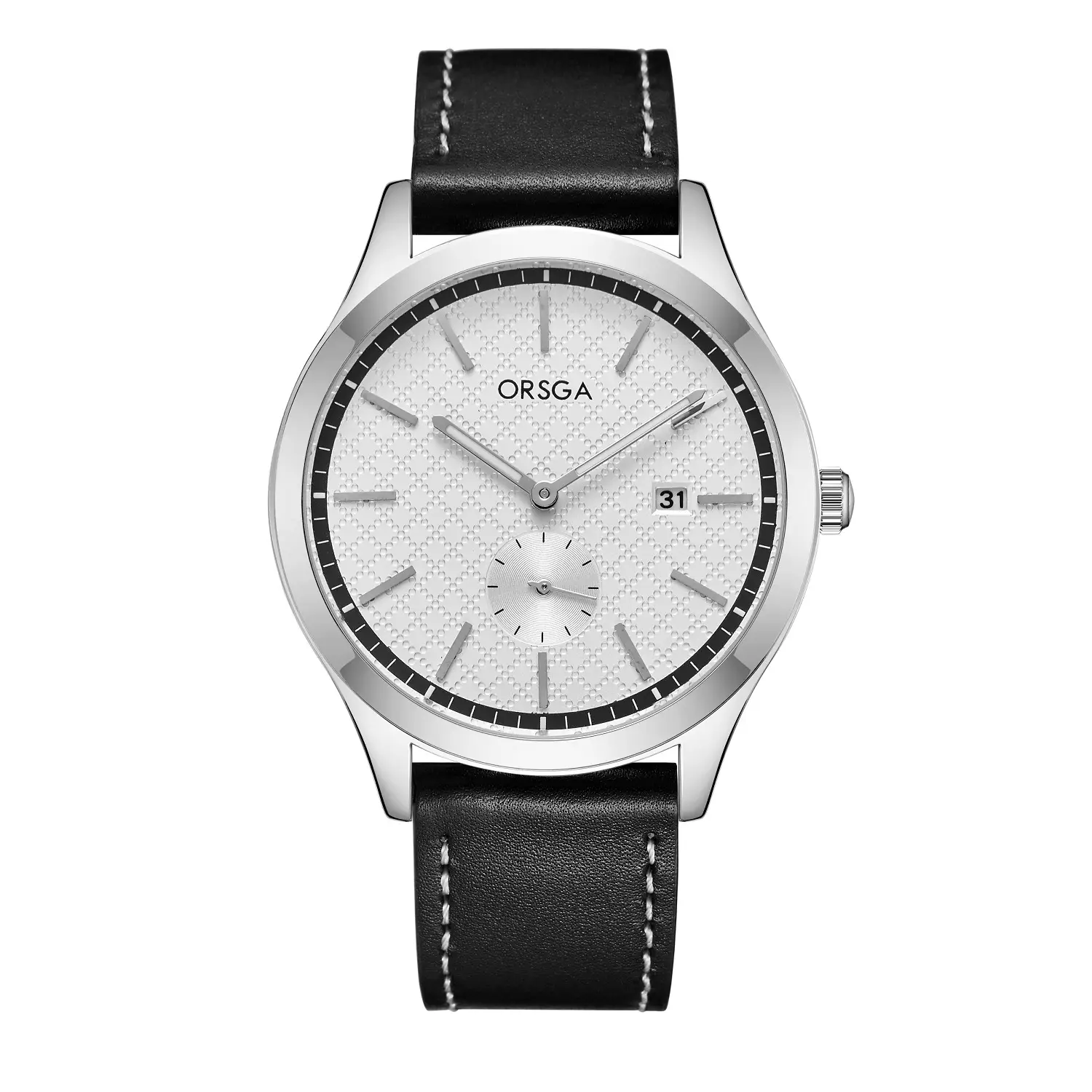 ORSGA Men's Stainless Steel Quartz Watch with Calendar - Image 7