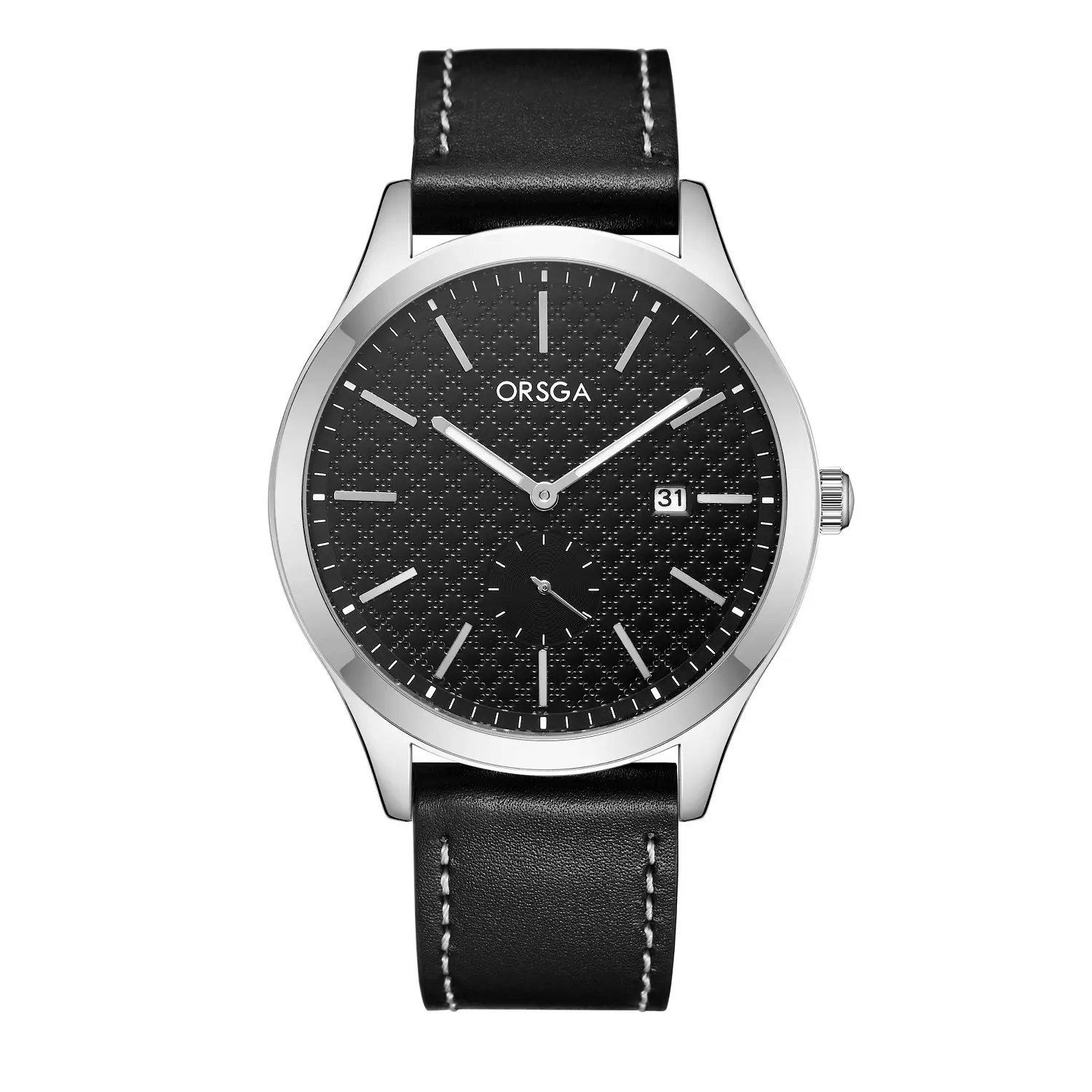 ORSGA Men's Stainless Steel Quartz Watch with Calendar - Image 8