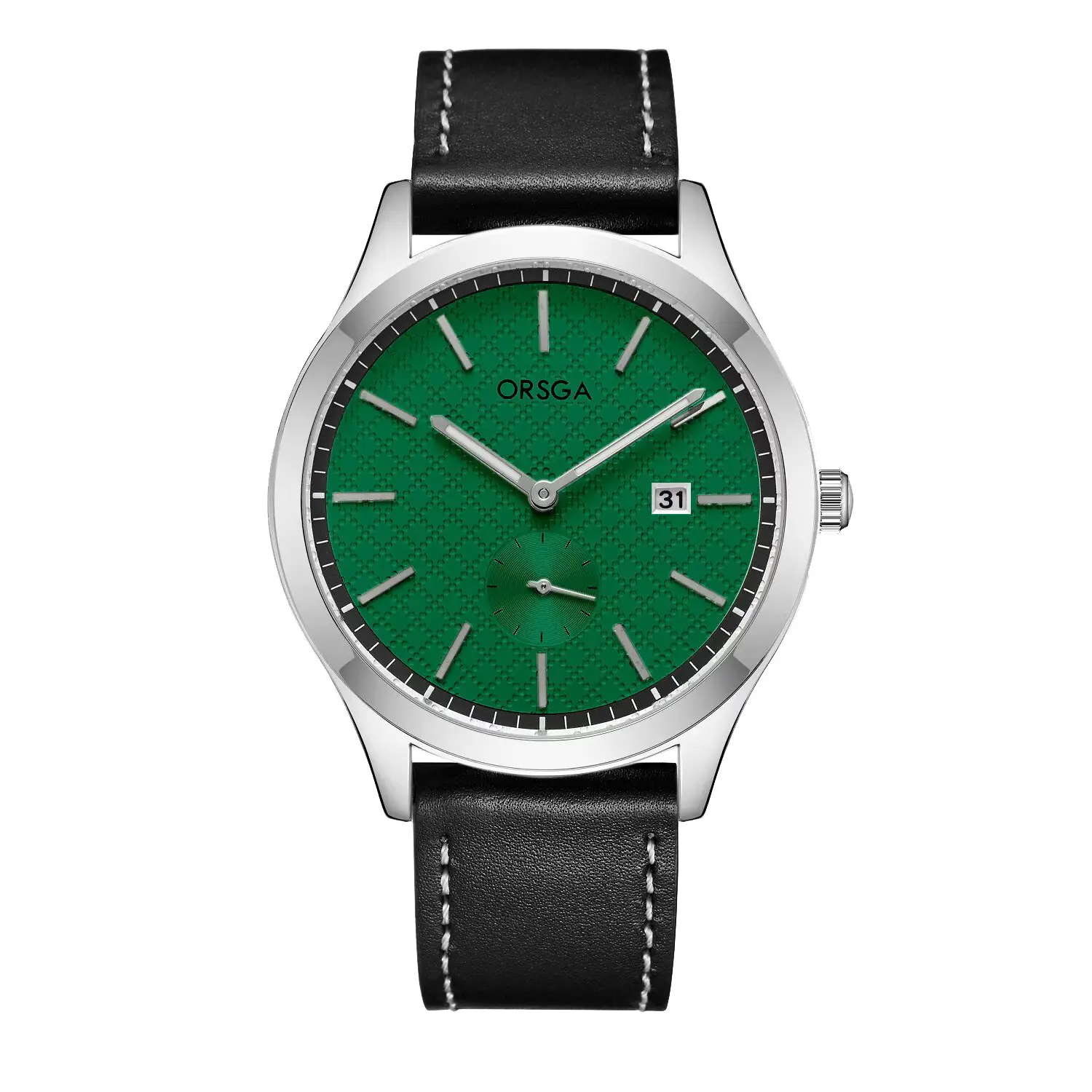 ORSGA Men's Stainless Steel Quartz Watch with Calendar - Image 9