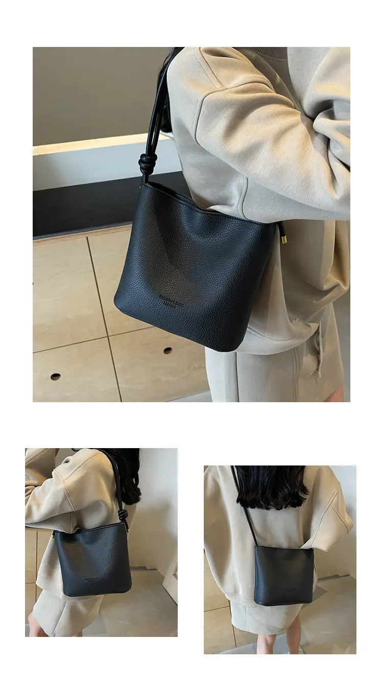 2024 New Fashion Shoulder Bucket Bag Western Style — feature 17