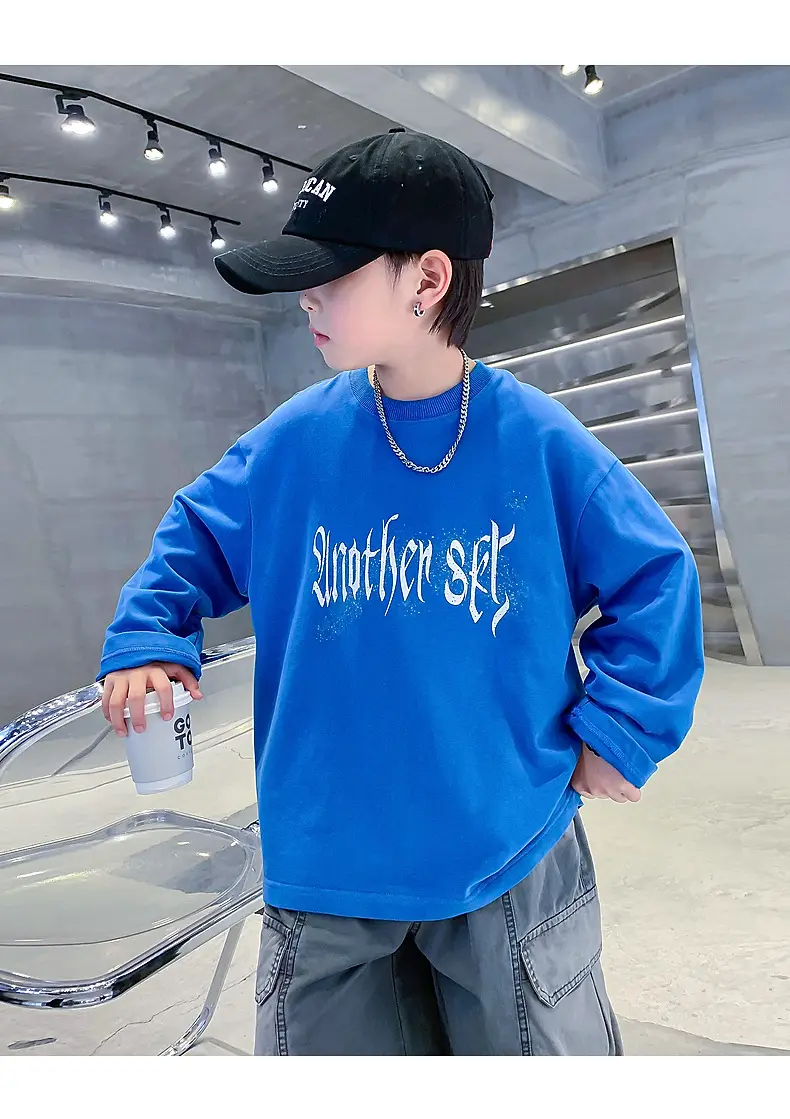 Kids Long Sleeve T-Shirt Black Graphic 2025 — feature 13