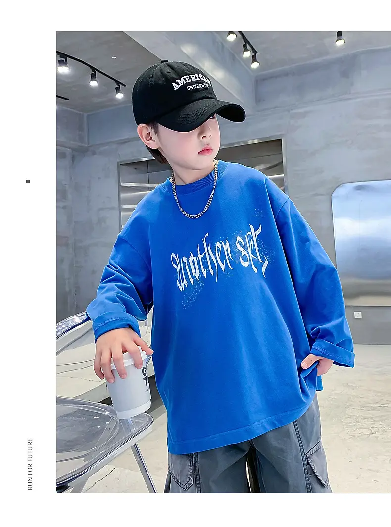 Kids Long Sleeve T-Shirt Black Graphic 2025 — feature 14