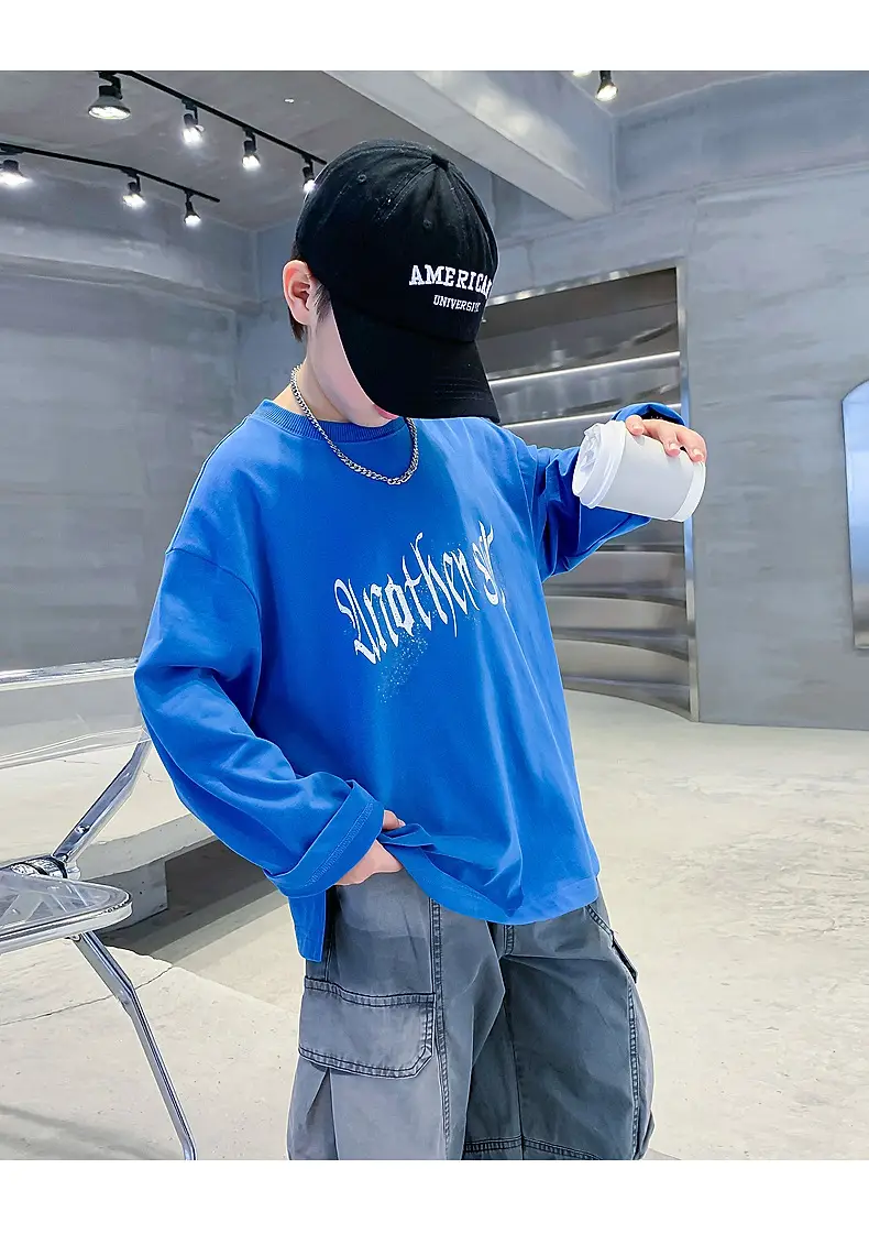 Kids Long Sleeve T-Shirt Black Graphic 2025 — feature 17