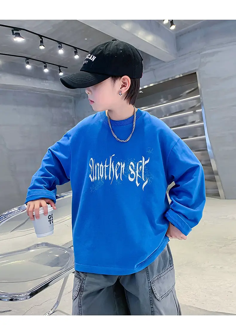 Kids Long Sleeve T-Shirt Black Graphic 2025 — feature 18