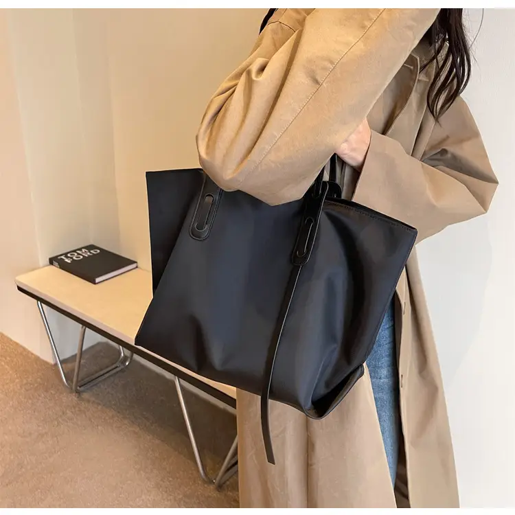 Grey Oxford Shoulder Bag Large Capacity — feature 15