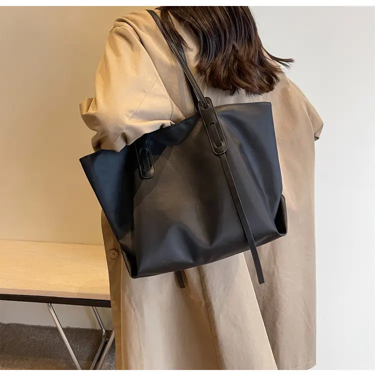 Grey Oxford Shoulder Bag Large Capacity — feature 18