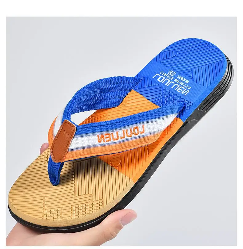 Fujian manufacturers 2024 summer trend non-slip flip-flops men's unique beach slippers men's soft bottom clip feet outer wear — feature 14