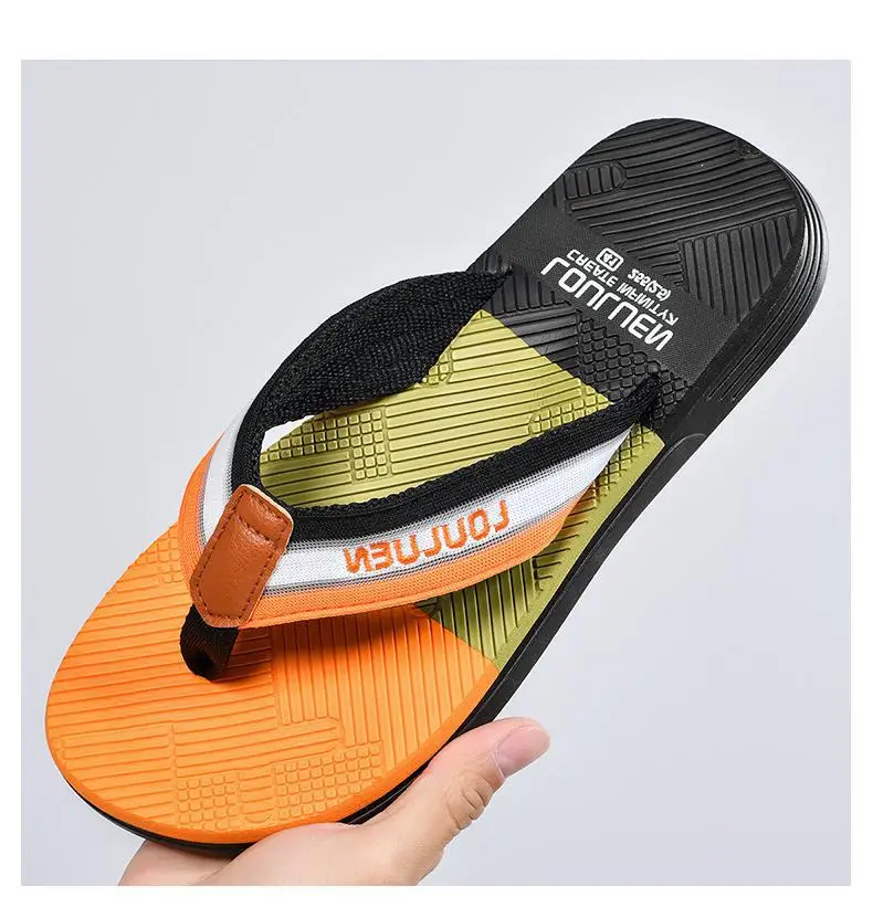 Fujian manufacturers 2024 summer trend non-slip flip-flops men's unique beach slippers men's soft bottom clip feet outer wear — feature 17