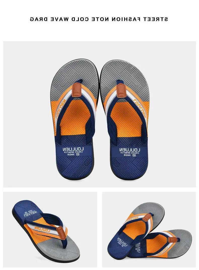 Fujian manufacturers 2024 summer trend non-slip flip-flops men's unique beach slippers men's soft bottom clip feet outer wear — feature 19