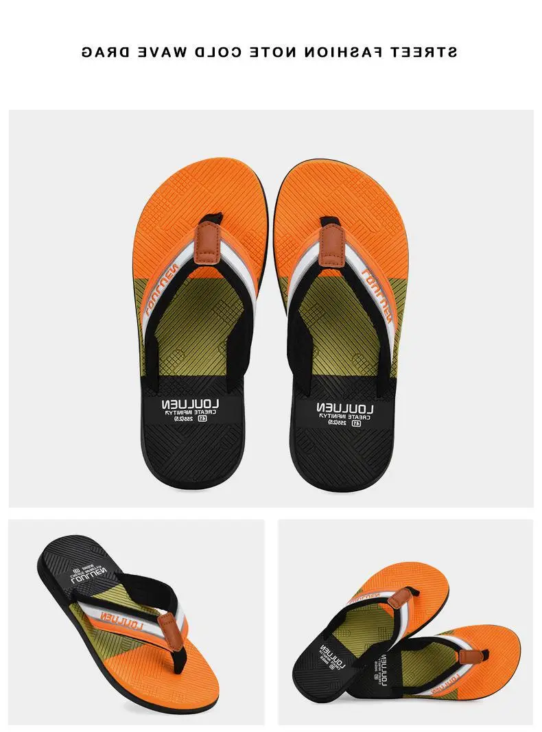 Fujian manufacturers 2024 summer trend non-slip flip-flops men's unique beach slippers men's soft bottom clip feet outer wear — feature 20