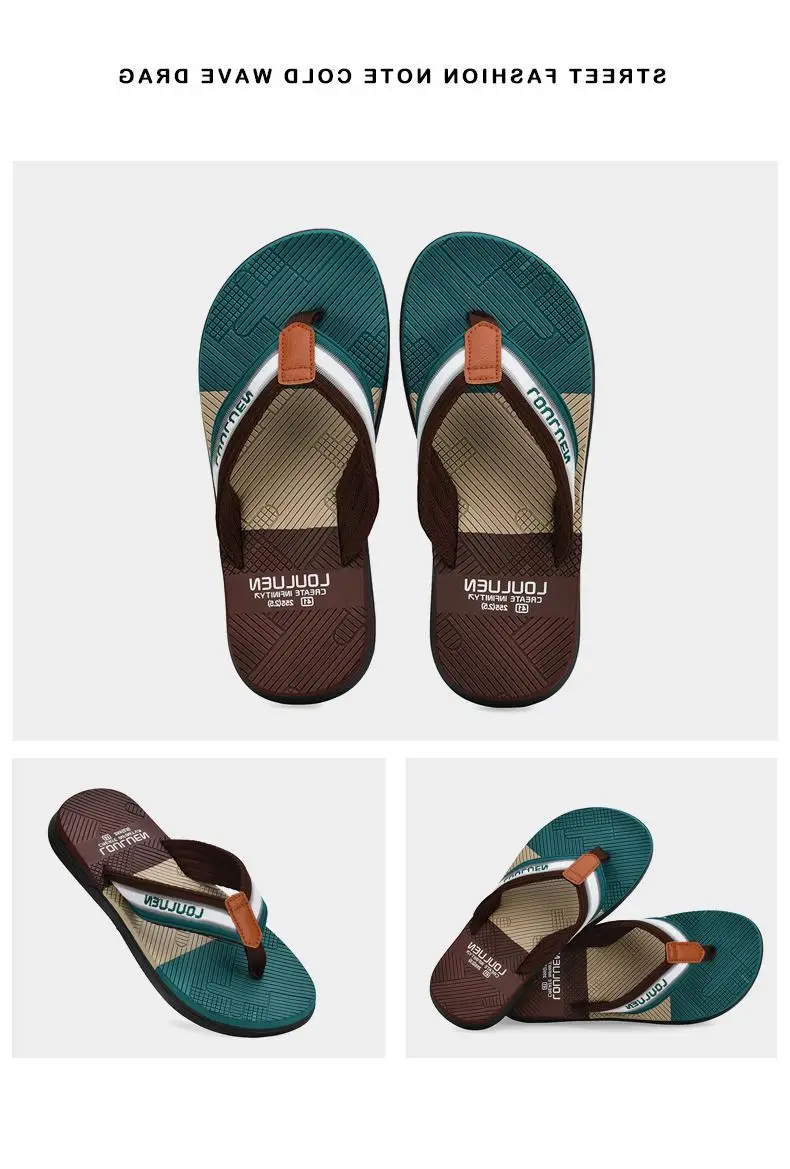 Fujian manufacturers 2024 summer trend non-slip flip-flops men's unique beach slippers men's soft bottom clip feet outer wear — feature 21