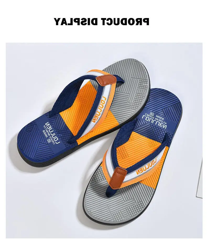 Fujian manufacturers 2024 summer trend non-slip flip-flops men's unique beach slippers men's soft bottom clip feet outer wear — feature 6