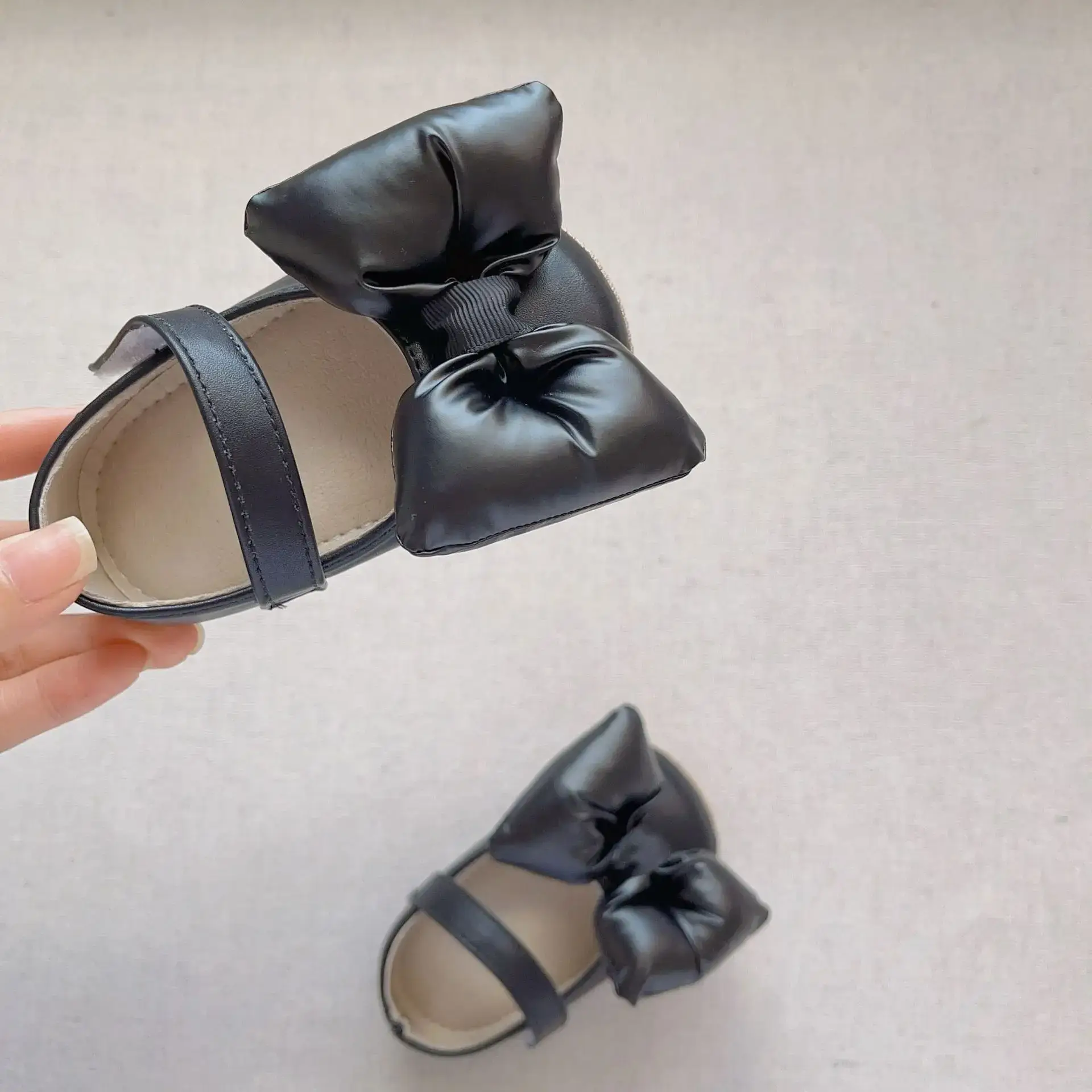 Korean Style Bow Baby Shoes White Non-Slip — feature 5