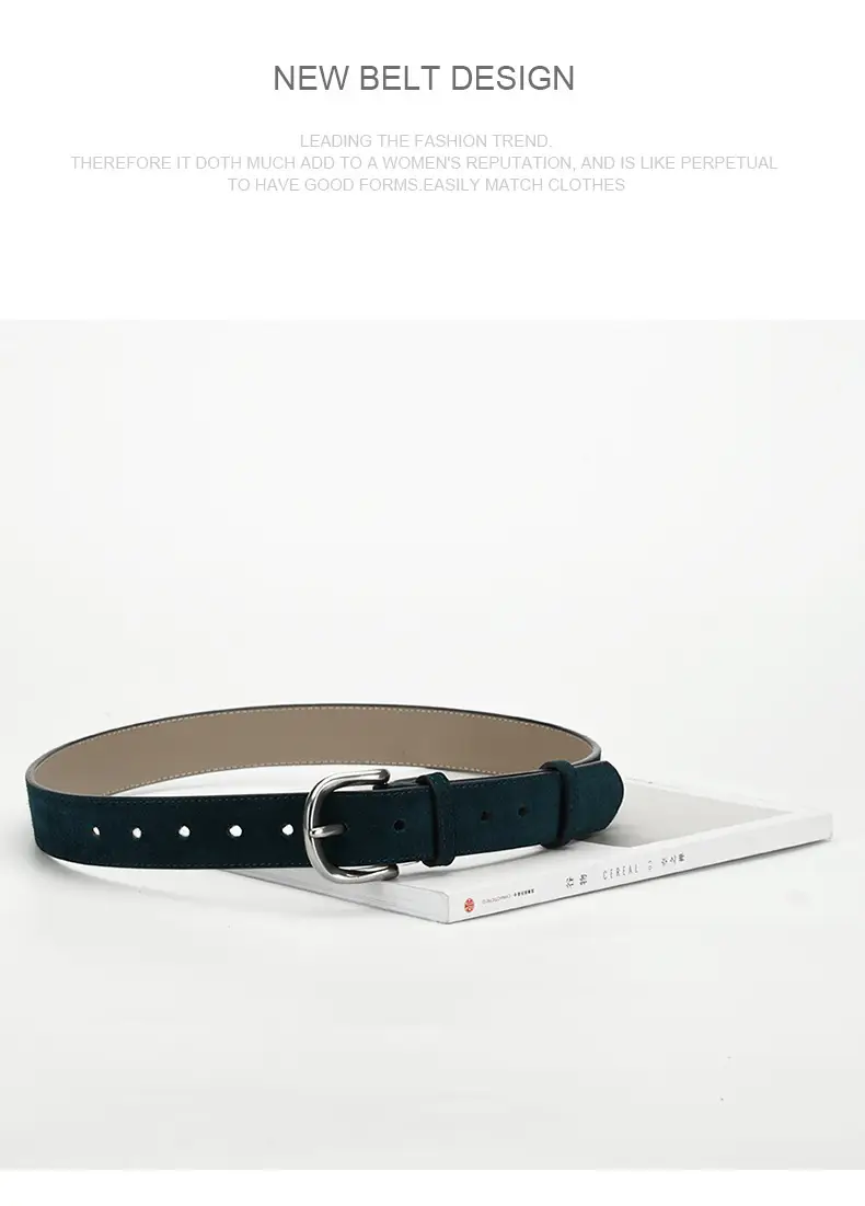 Retro Women's Belt Frosted Leather Waist Cover — feature 12