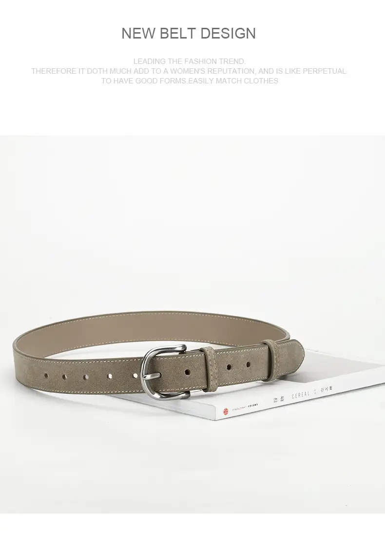 Retro Women's Belt Frosted Leather Waist Cover — feature 13