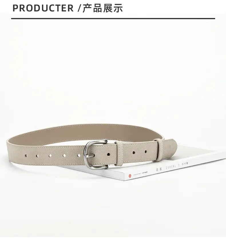 Retro Women's Belt Frosted Leather Waist Cover — feature 9