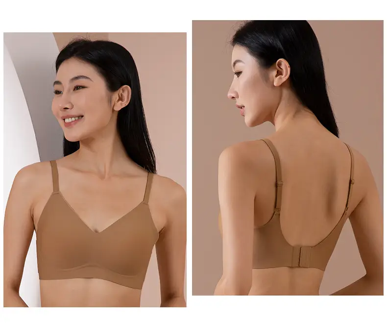 Red Semi-Fixed Cup Seamless Women's Underwear 1 Pcs — feature 21