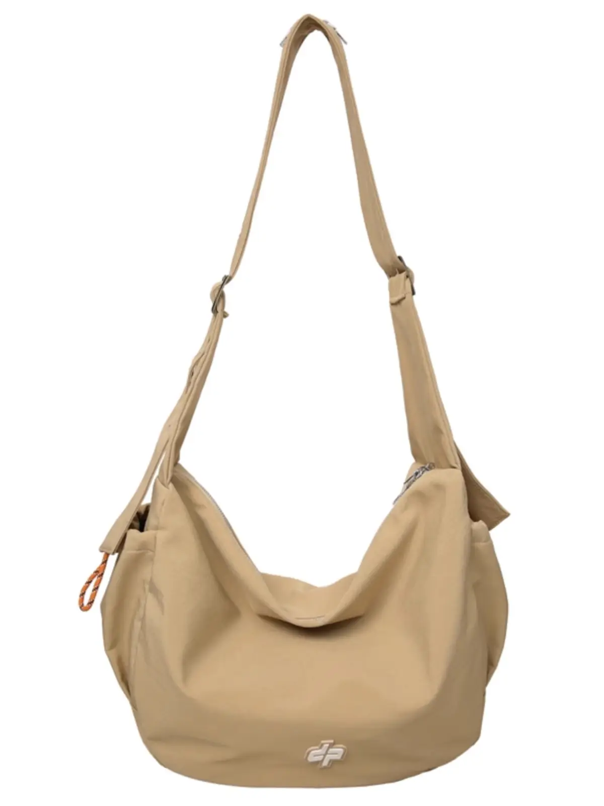 Women's Large Capacity Crossbody Bag Tan Nylon - Image 11
