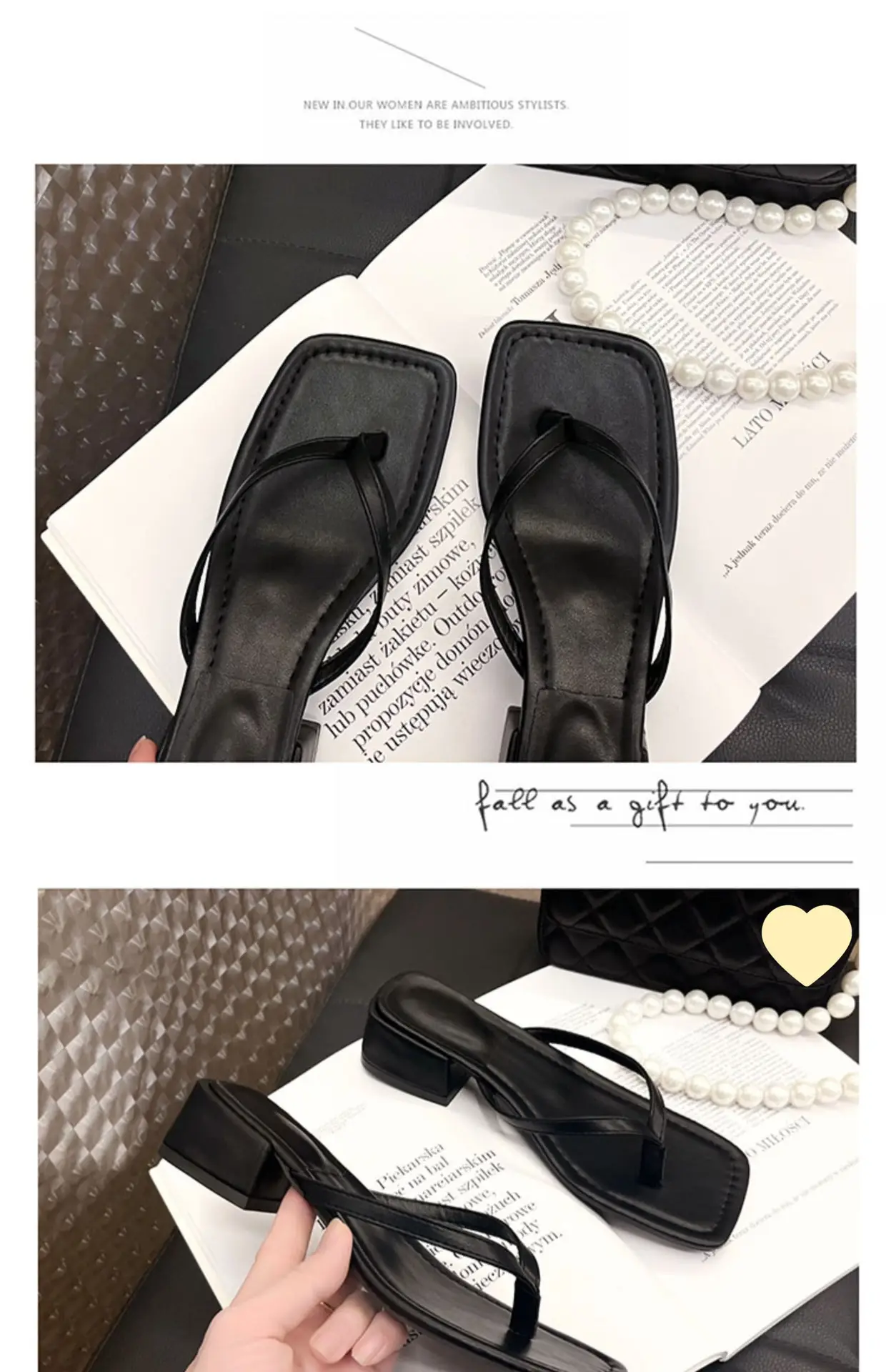 Women Chunky White Heel Flip Flops Summer 2026 — feature 27