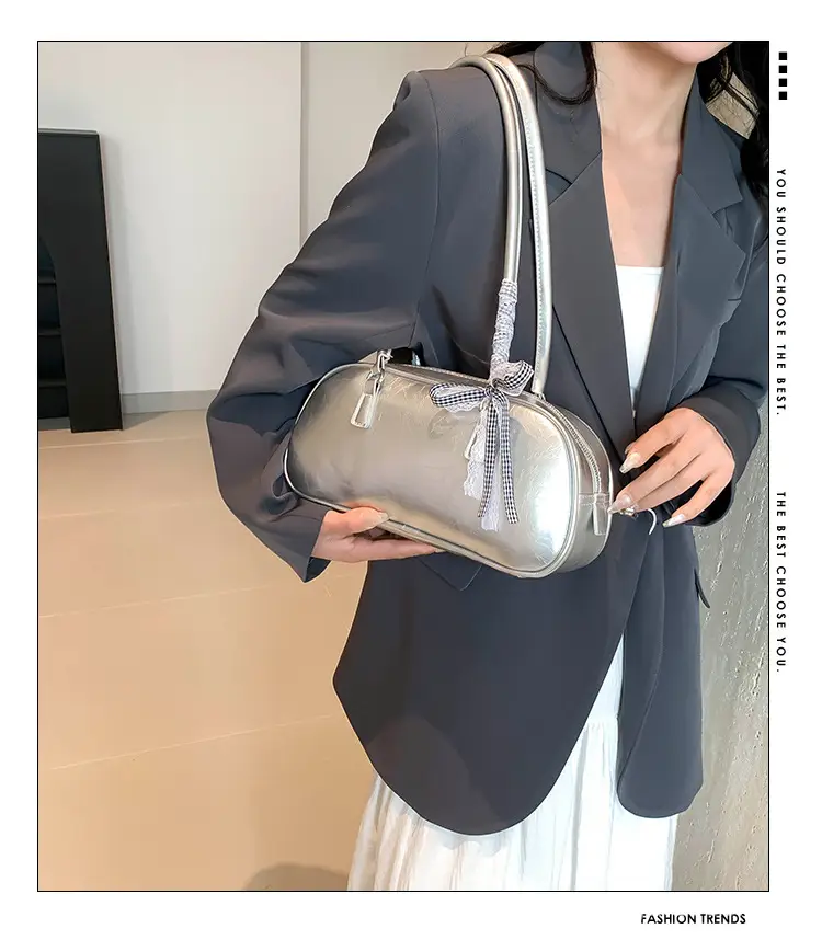 Light Blue Bow Handbag for Women 2024 New Style — feature 1