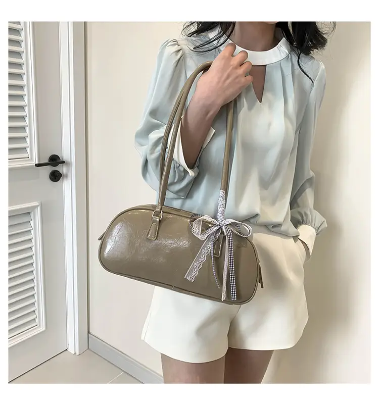 Light Blue Bow Handbag for Women 2024 New Style — feature 10